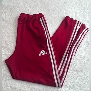 Red Addidas sweats